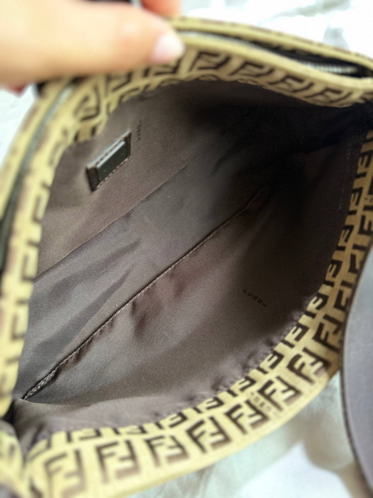 Fendi Zucchino East West Baguette