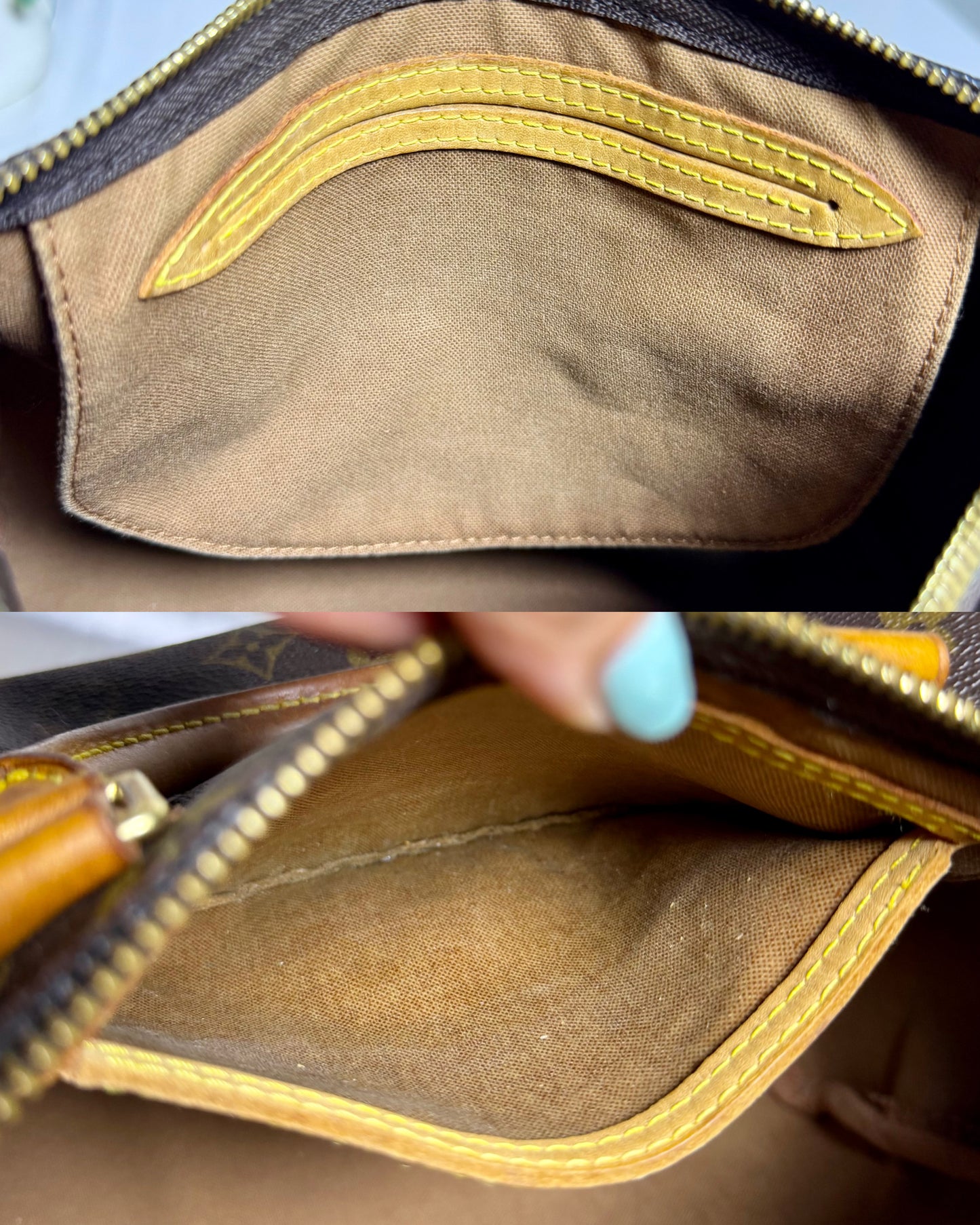 Authentic LOUIS VUITTON Speedy 25 Brown Monogram Canvas Satchel Handbag