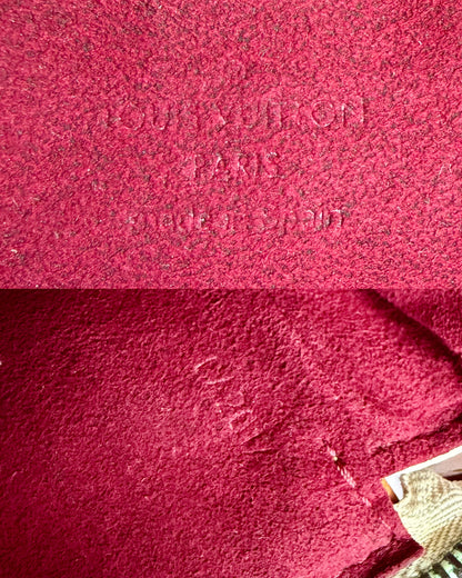 Authentic LOUIS VUITTON × TAKASHI MURAKAMI White Multicolor Pochette Shoulder Bag