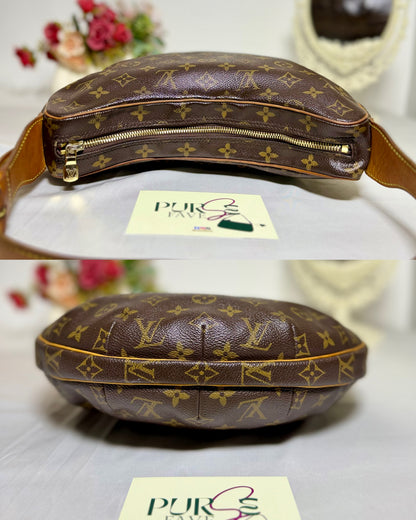 Authentic LOUIS VUITTON Croissant MM Canvas Monogram Hobo Shoulder Bag