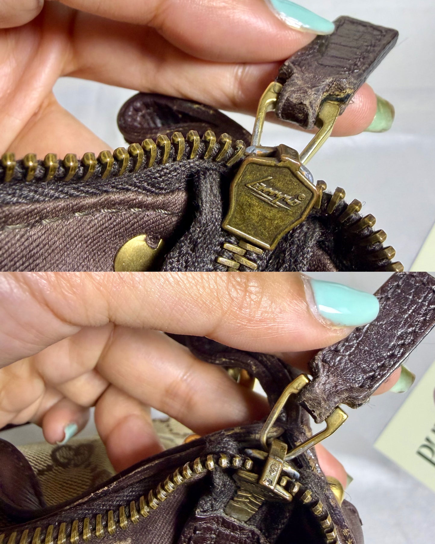 Authentic GUCCI Horsebit GG Canvas Brown Hobo Shoulder Bag