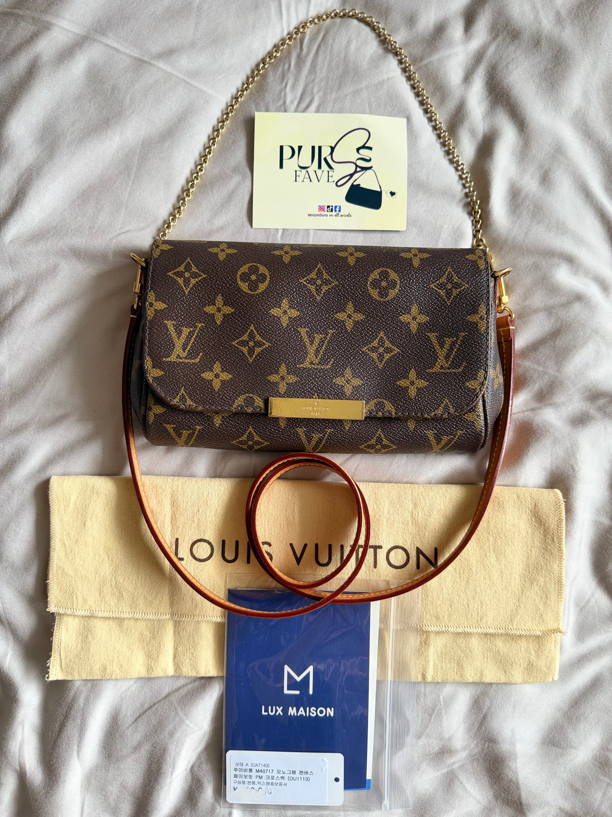 Louis Vuitton Monogram Canvas Favorite PM