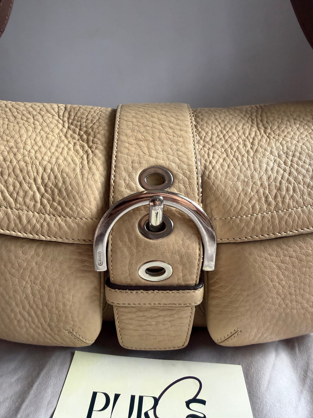 Coach Soho Pebbled Double Pocket