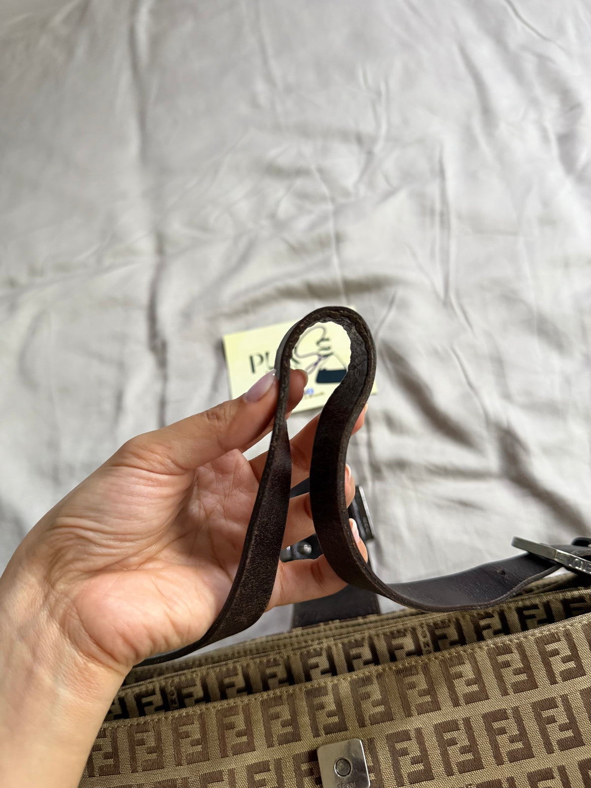 Fendi Zucchino East West Baguette
