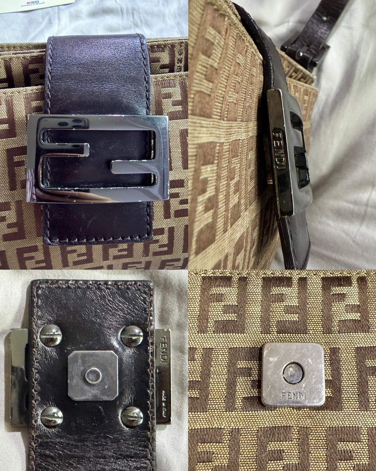 Fendi Zucchino East West Baguette