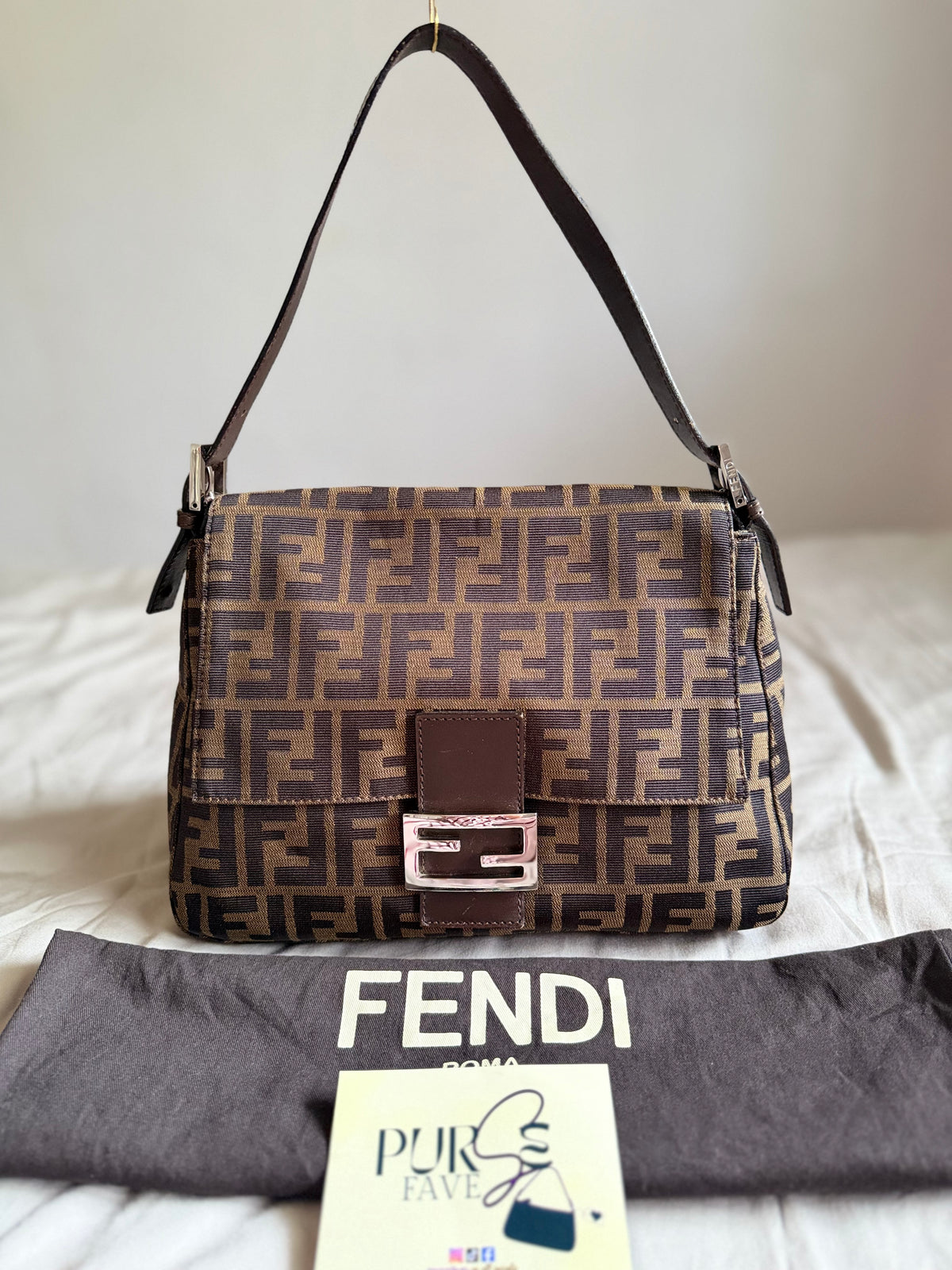 Fendi Zucca Mamma Forever Baguette