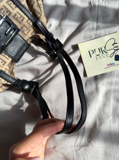 Fendi Zucchino Mini Borsa Sporty Baguette