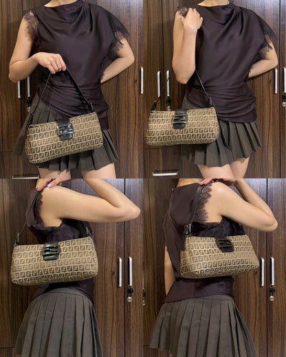 Fendi Zucchino East West Baguette