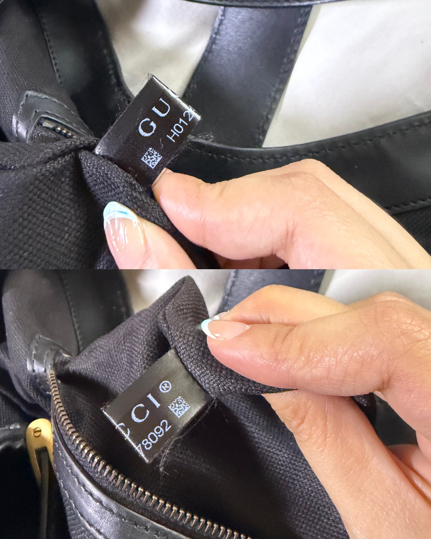 Authentic GUCCI Brocade Black Nubuck & Suede Soft Horsebit Stirrup Tote