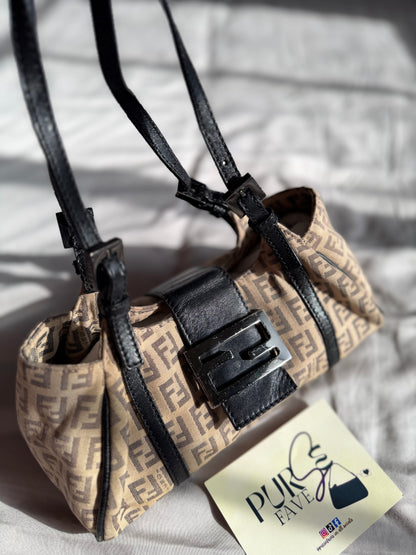 Fendi Zucchino Mini Borsa Sporty Baguette