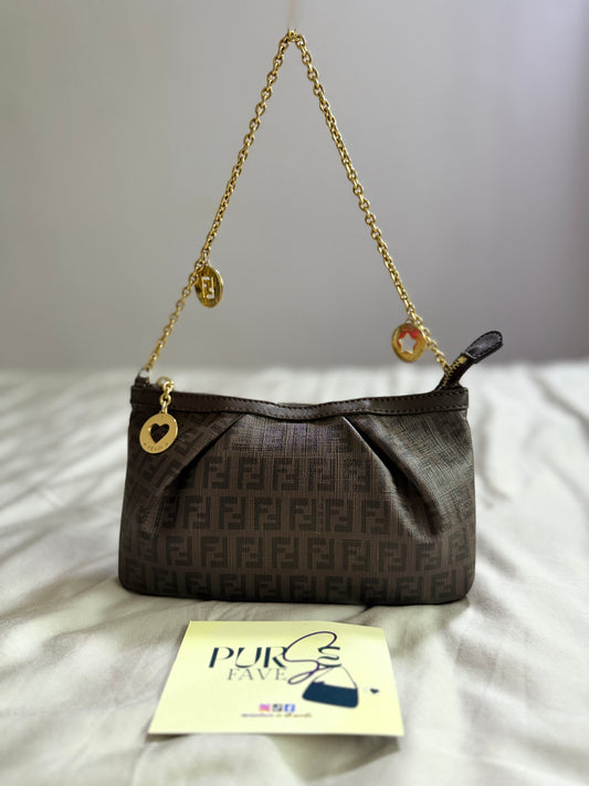 Fendi Zucchino Chain Pochette