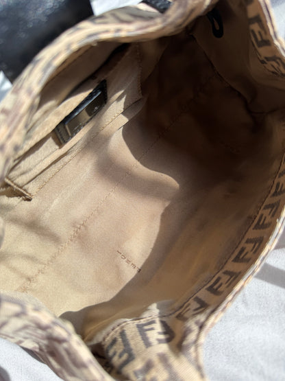 Fendi Zucchino Mini Borsa Sporty Baguette