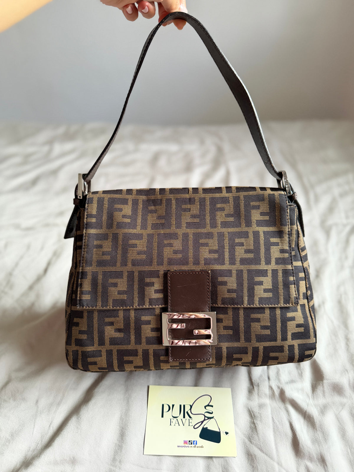 Fendi Zucca Mamma Forever Baguette