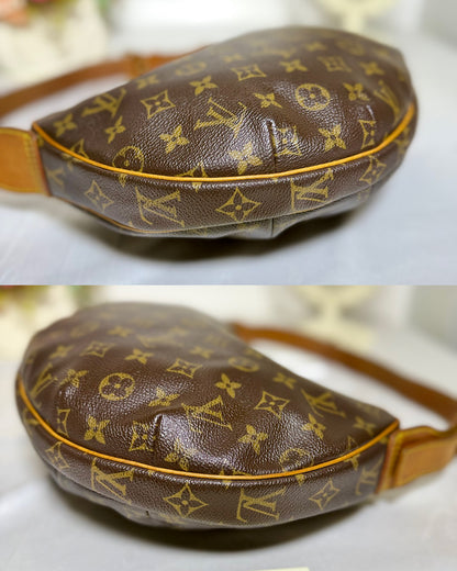 Authentic LOUIS VUITTON Croissant MM Canvas Monogram Hobo Shoulder Bag