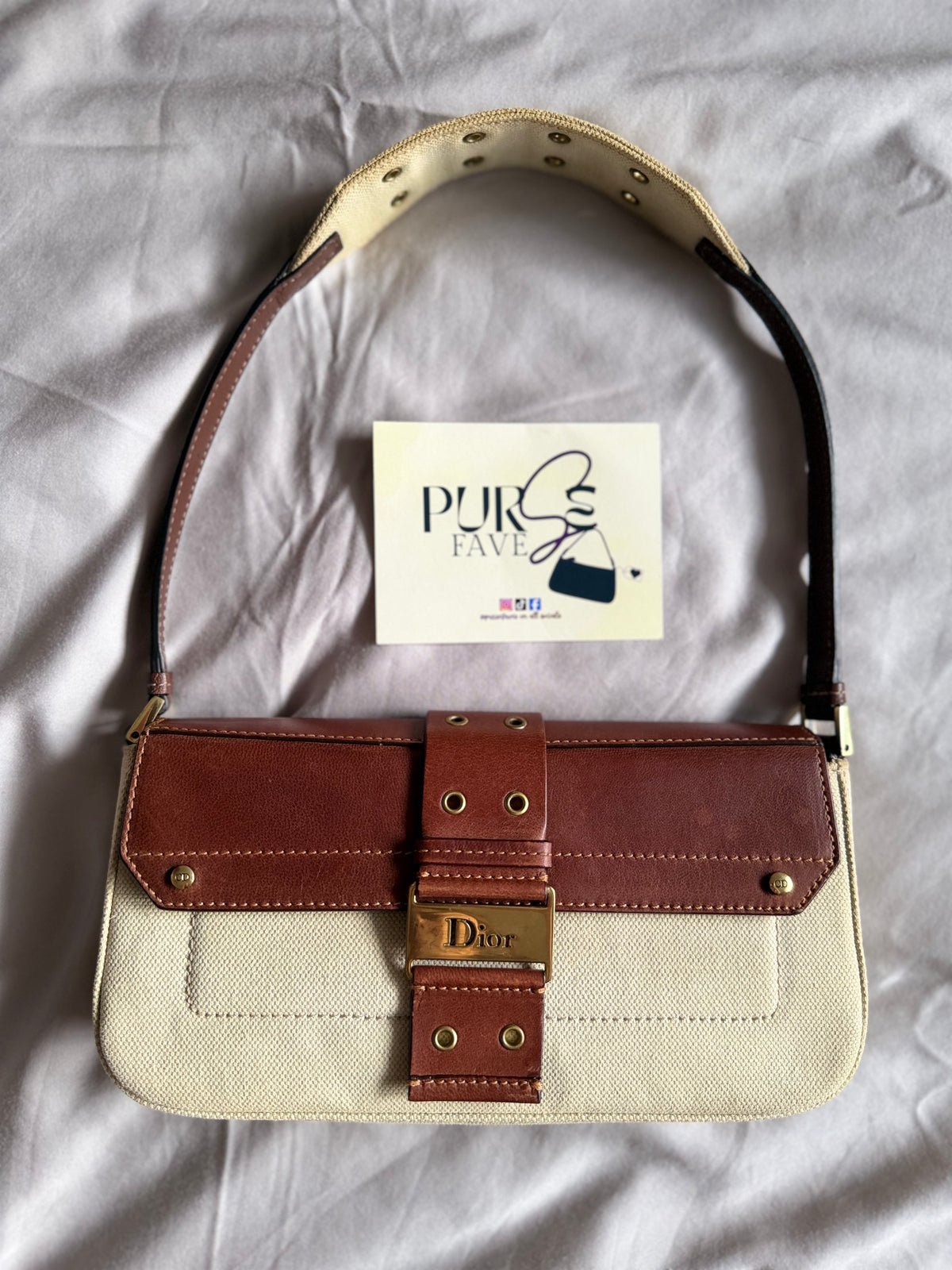 Dior Street Chic Brown Canvas