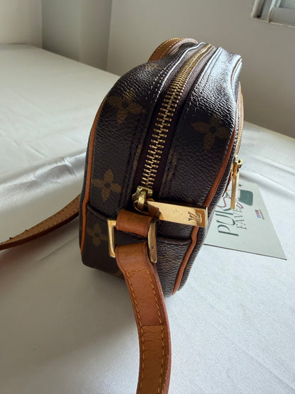 Authentic LOUIS VUITTON Pochette Cité Brown Monogram Canvas Shoulder Bag