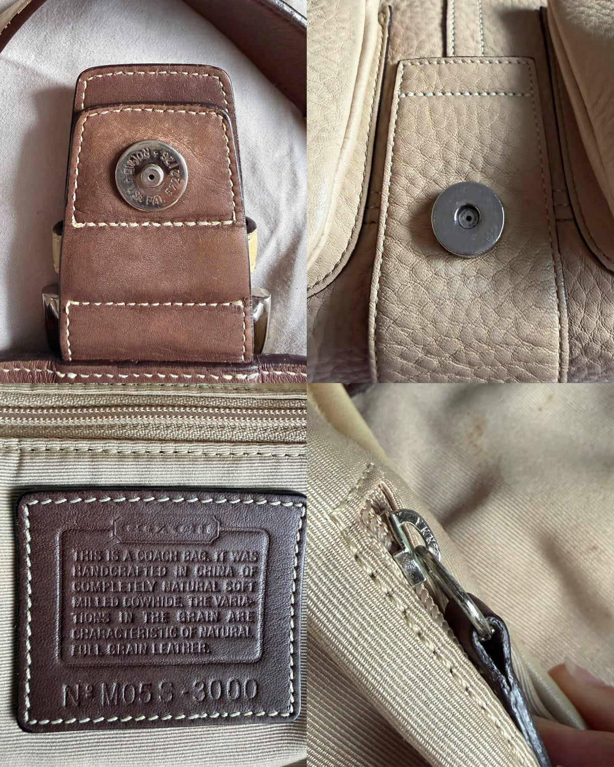 Coach Soho Pebbled Double Pocket