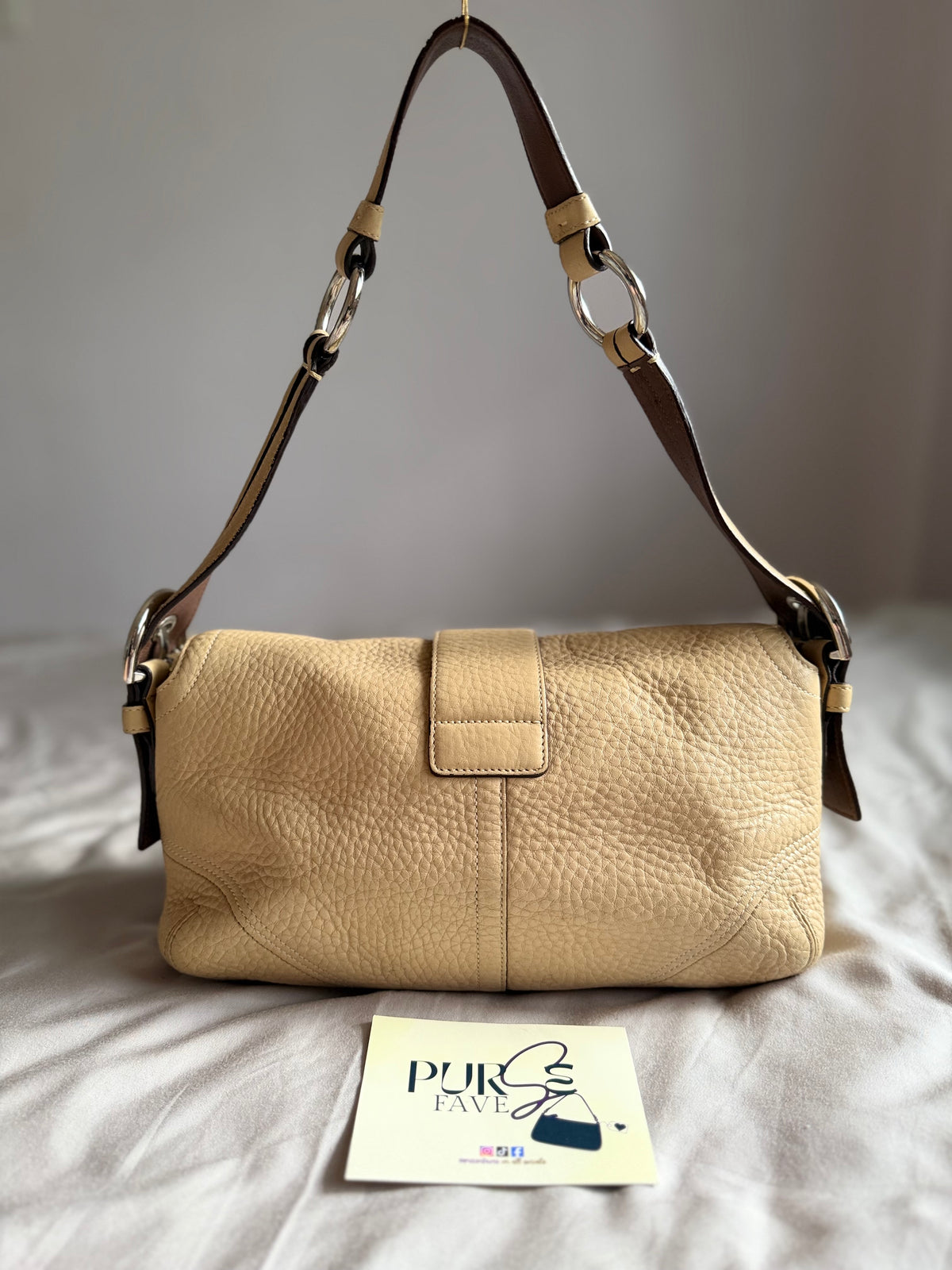 Coach Soho Pebbled Double Pocket