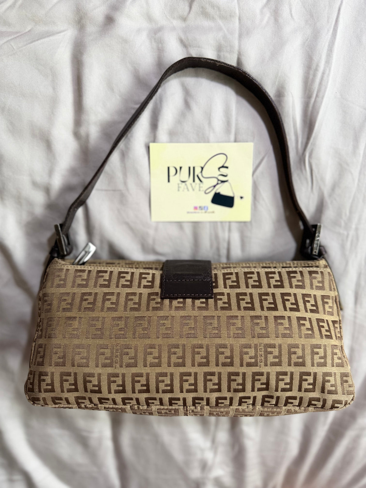 Fendi Zucchino East West Baguette