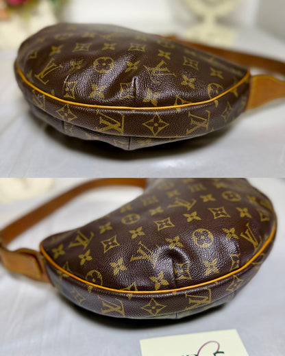 Authentic LOUIS VUITTON Croissant MM Canvas Monogram Hobo Shoulder Bag