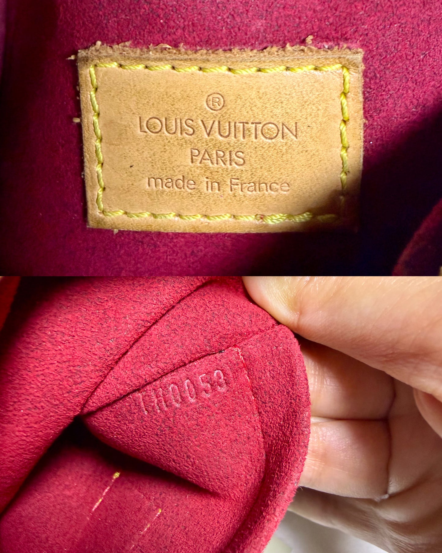 Authentic LOUIS VUITTON Croissant MM Canvas Monogram Hobo Shoulder Bag