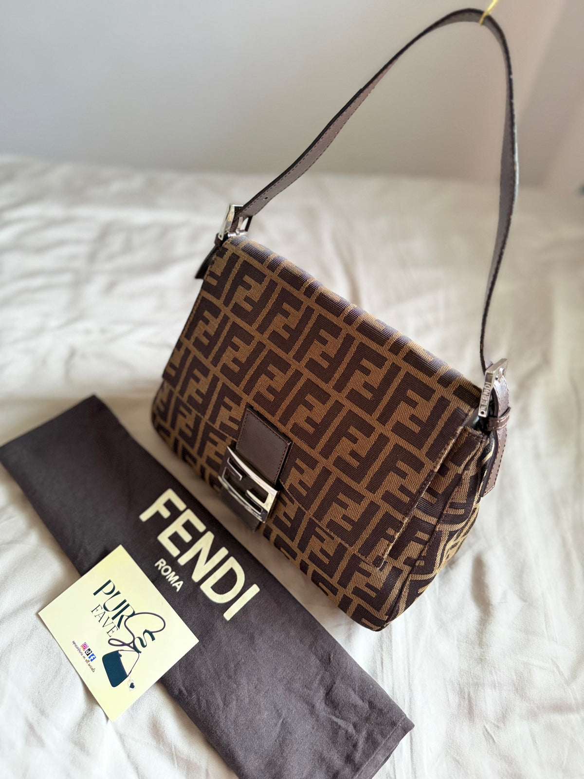 Fendi Zucca Mamma Forever Baguette