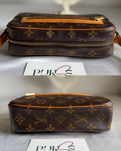 Authentic LOUIS VUITTON Pochette Cité Brown Monogram Canvas Shoulder Bag