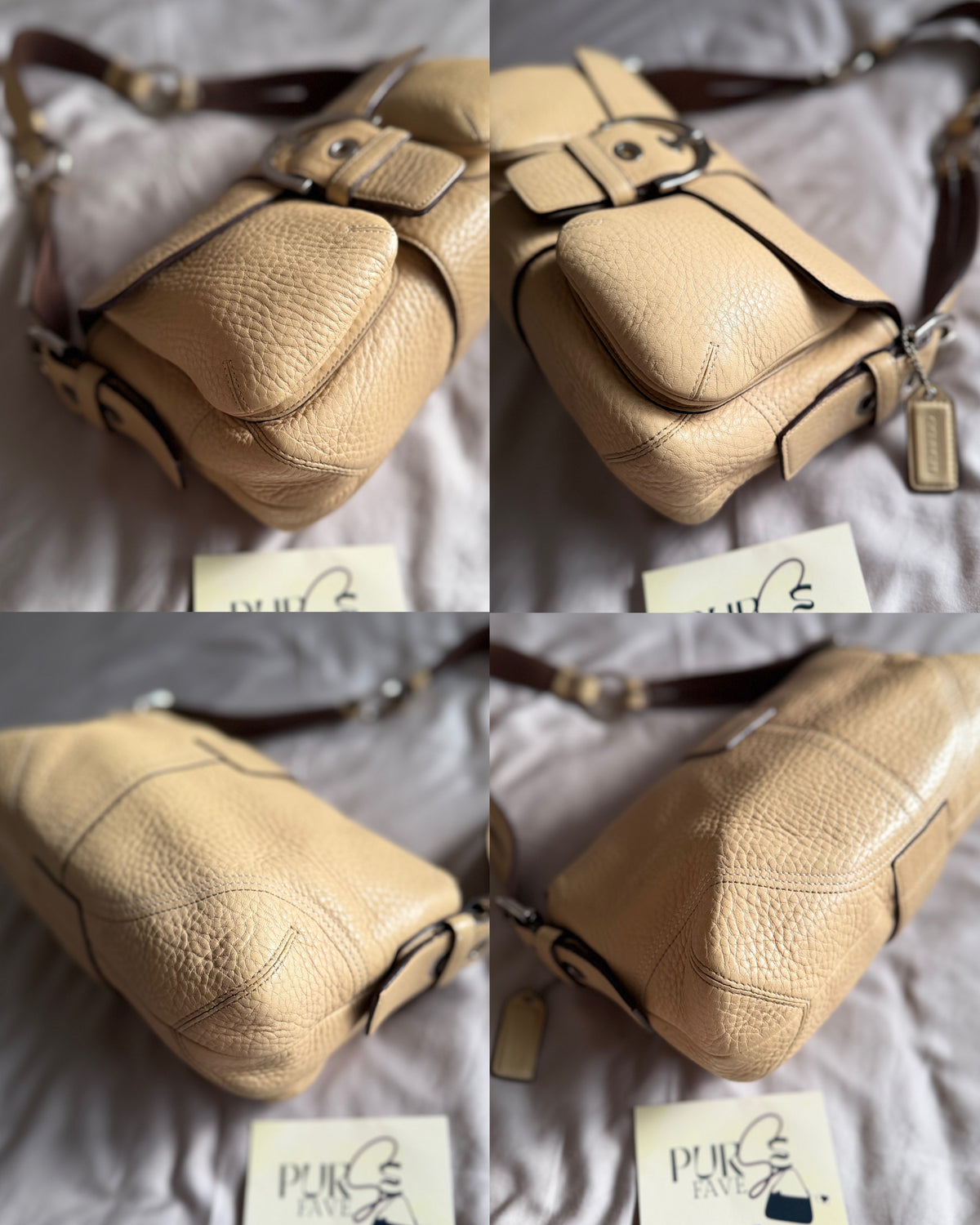 Coach Soho Pebbled Double Pocket