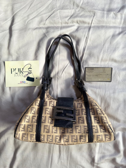 Fendi Zucchino Mini Borsa Sporty Baguette