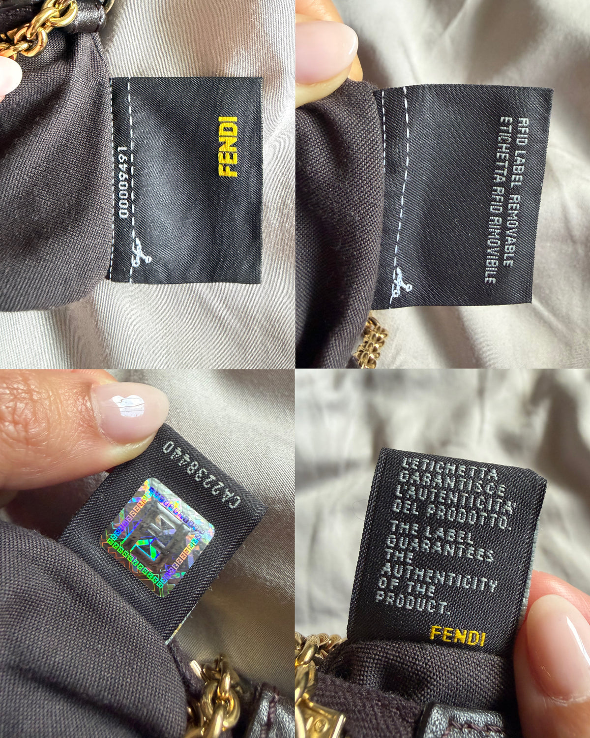 Fendi Zucchino Chain Pochette