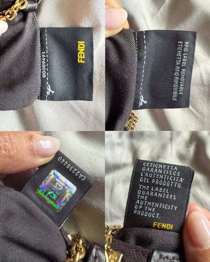Fendi Zucchino Chain Pochette