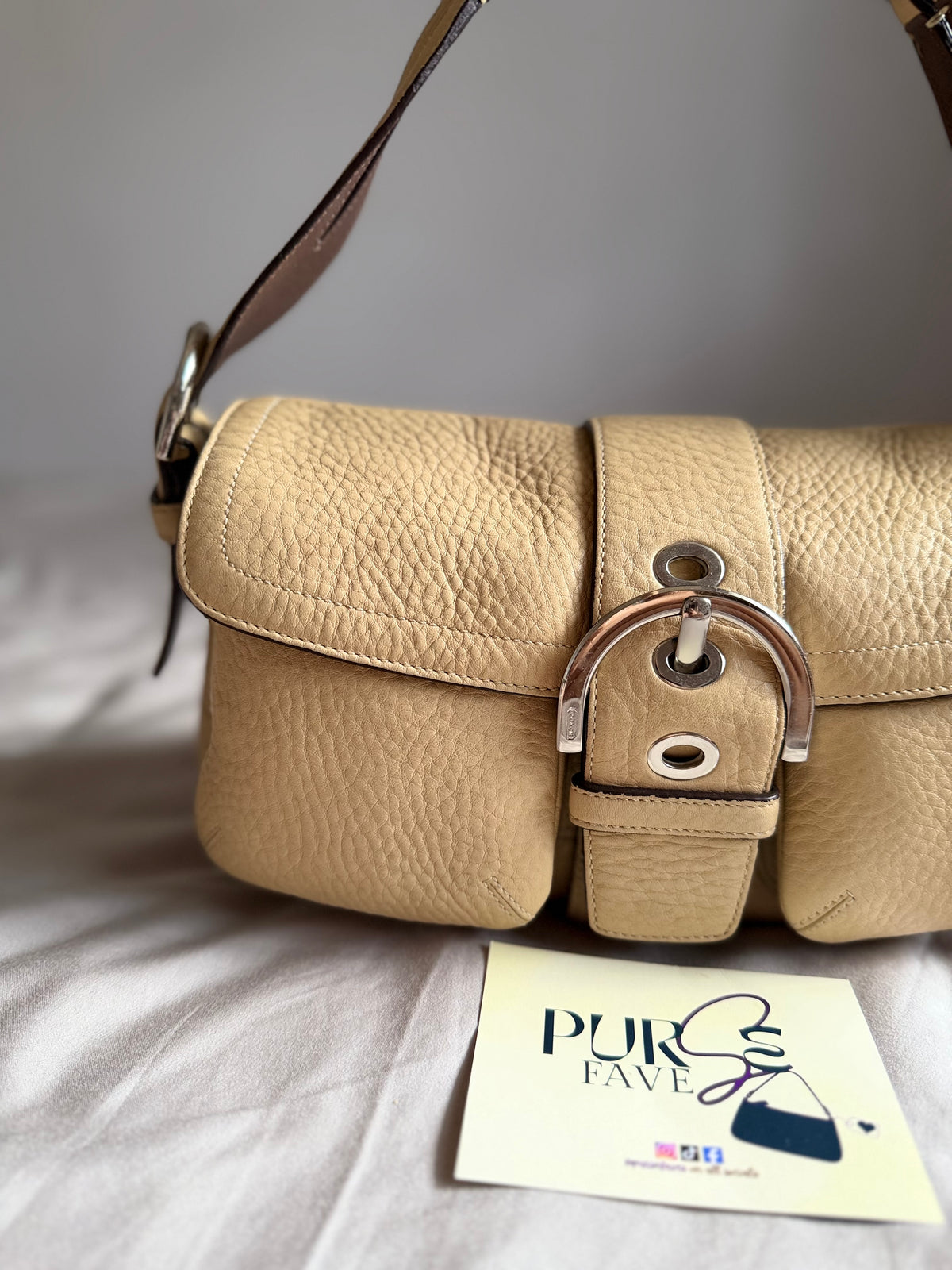 Coach Soho Pebbled Double Pocket