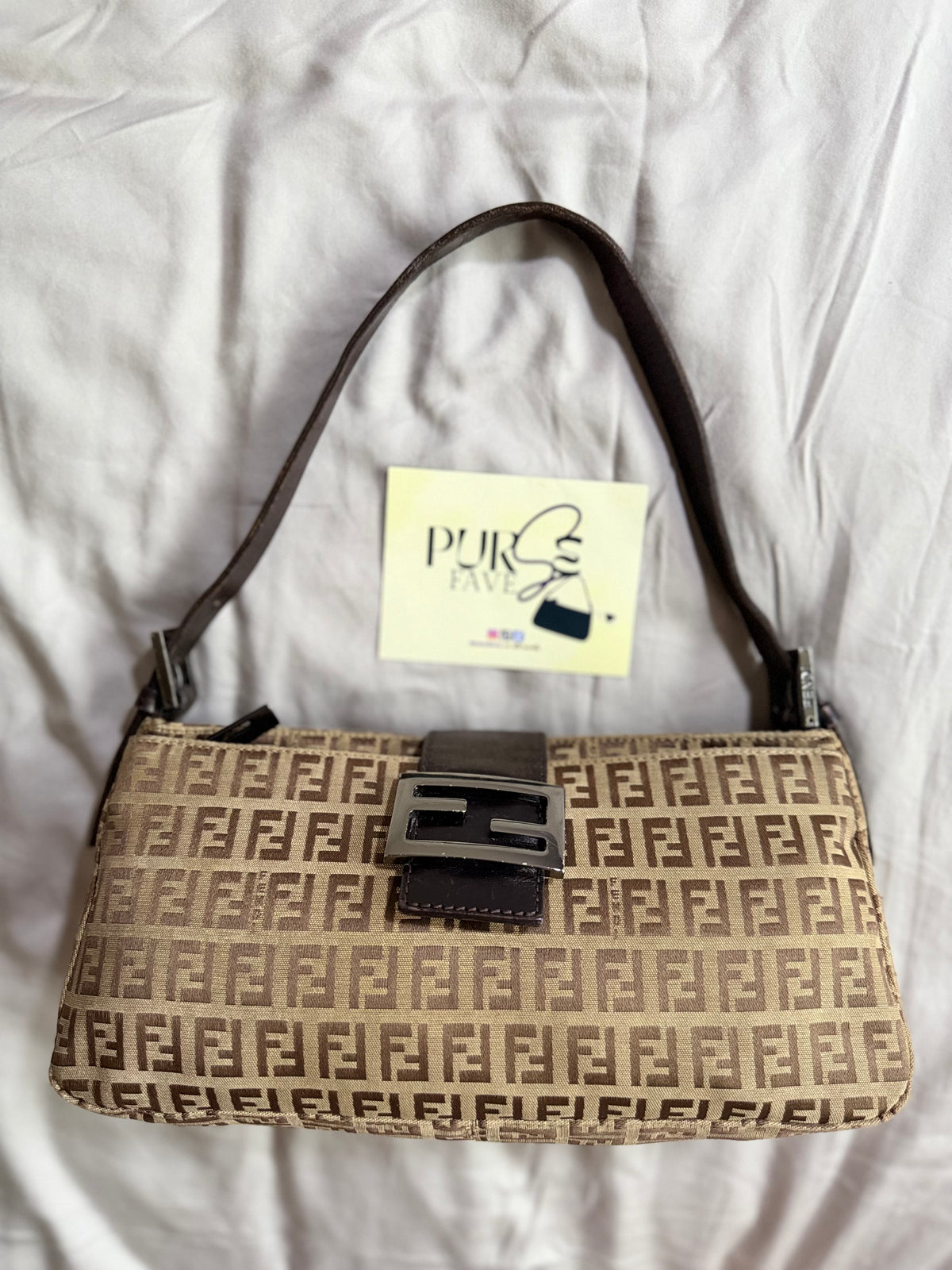 Fendi Zucchino East West Baguette