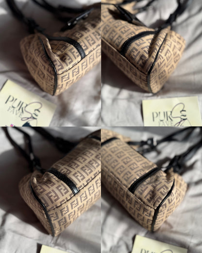 Fendi Zucchino Mini Borsa Sporty Baguette