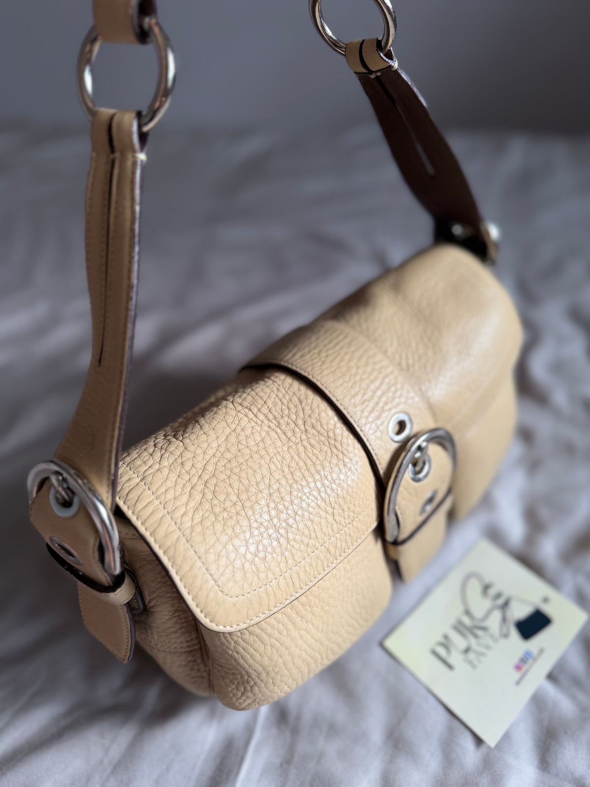 Coach Soho Pebbled Double Pocket