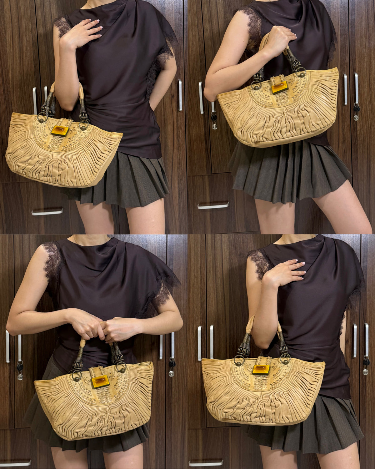 Dior x Sharon Stone Pleated Plisse