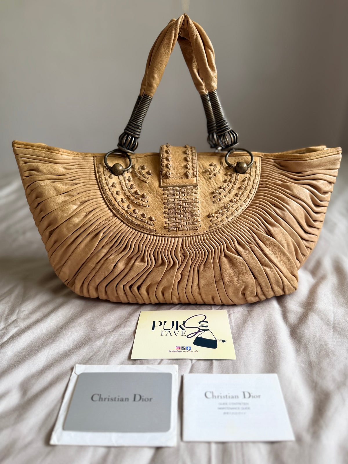 Dior x Sharon Stone Pleated Plisse