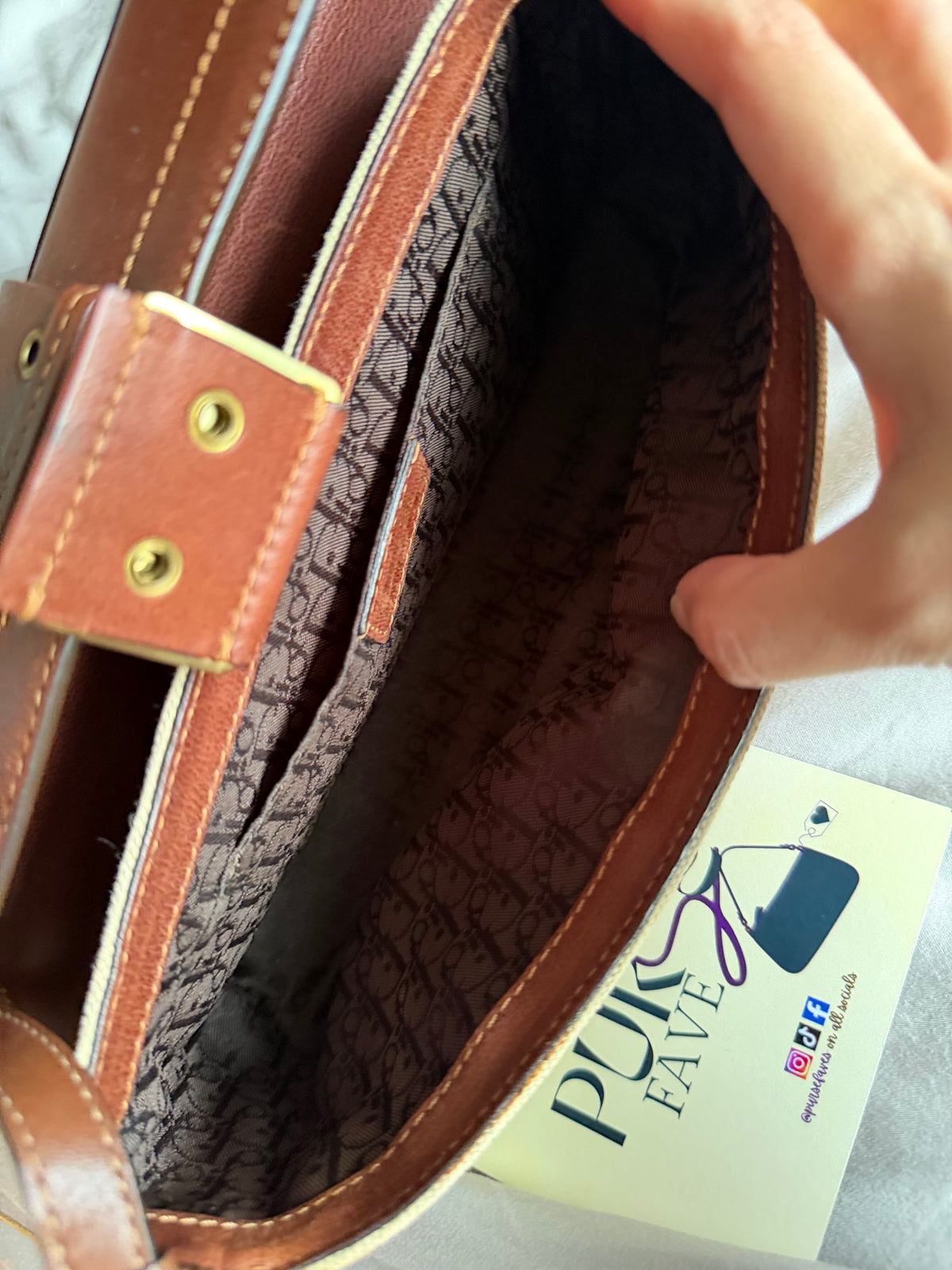 Dior Street Chic Brown Canvas