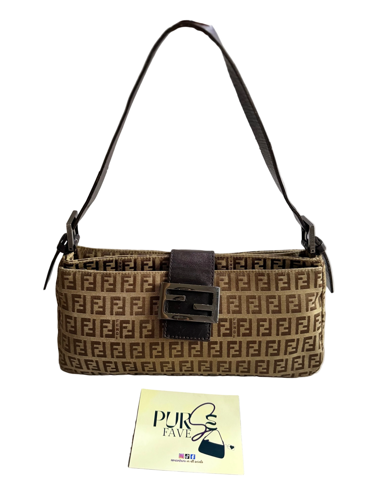 Fendi Zucchino East West Baguette