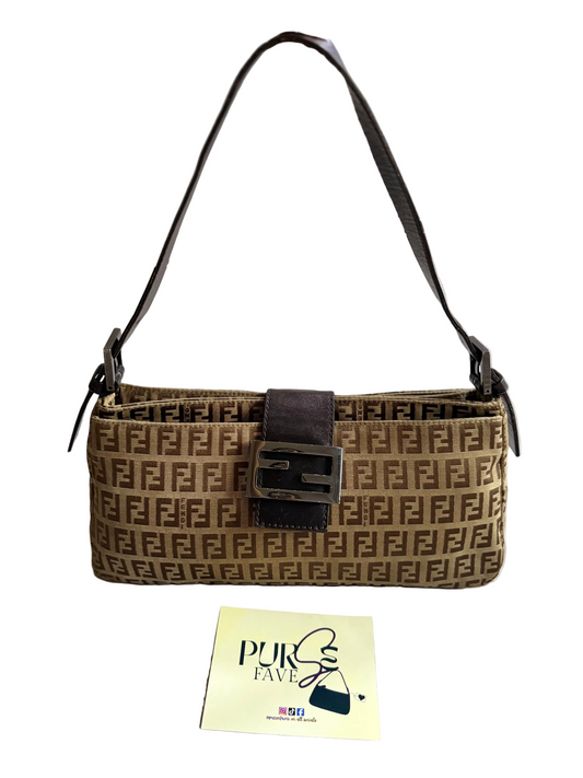 Fendi Zucchino East West Baguette
