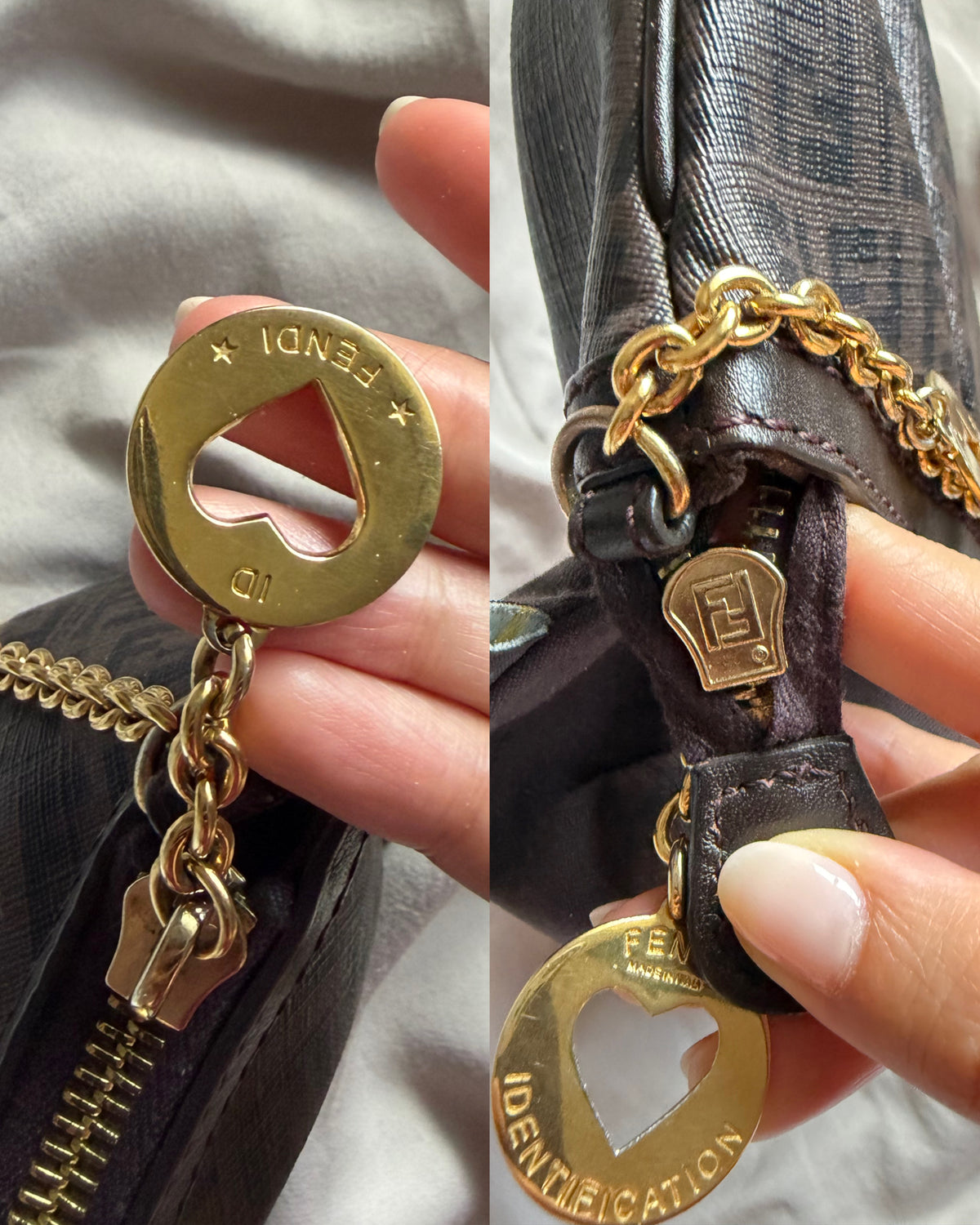 Fendi Zucchino Chain Pochette