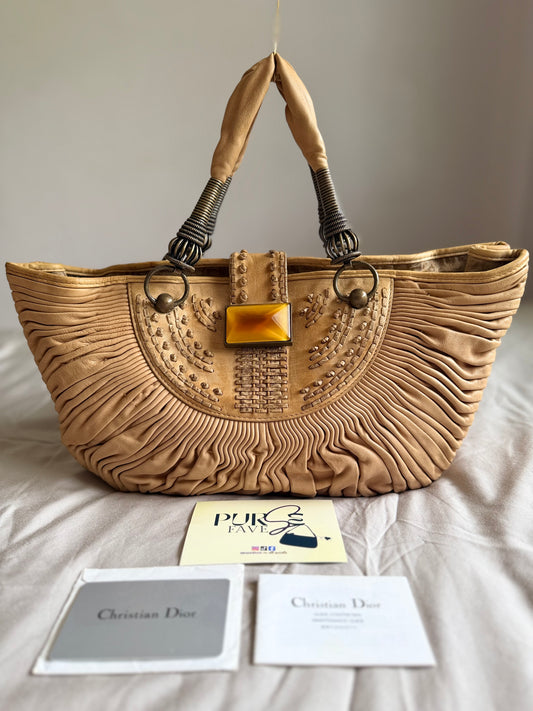 Dior x Sharon Stone Pleated Plisse