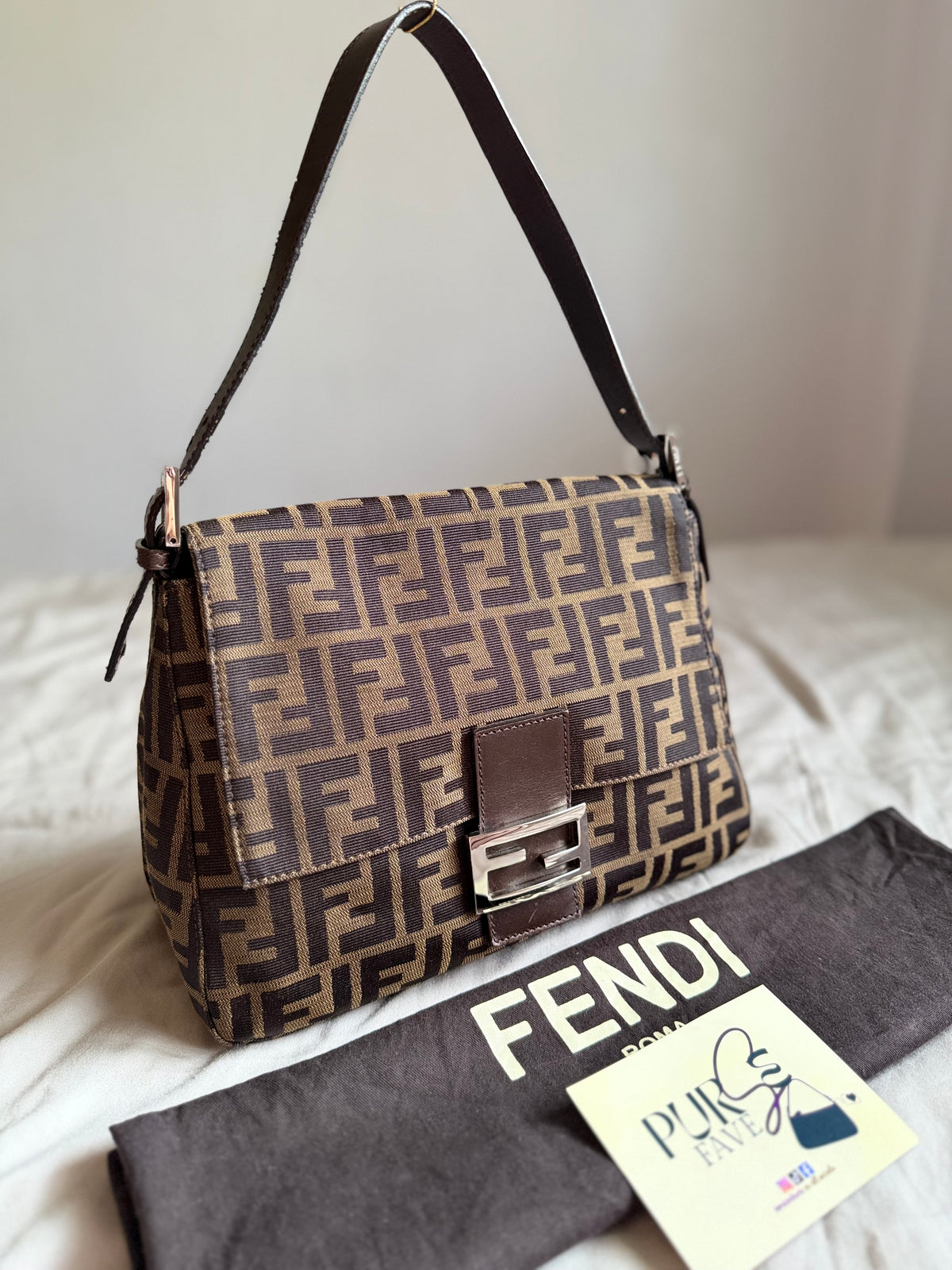 Fendi Zucca Mamma Forever Baguette
