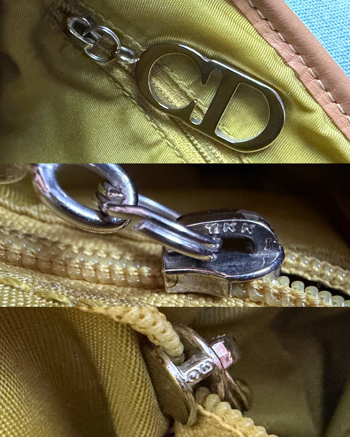 Authentic Vintage Christian Dior by John Galliano Double Saddle Denim Bag