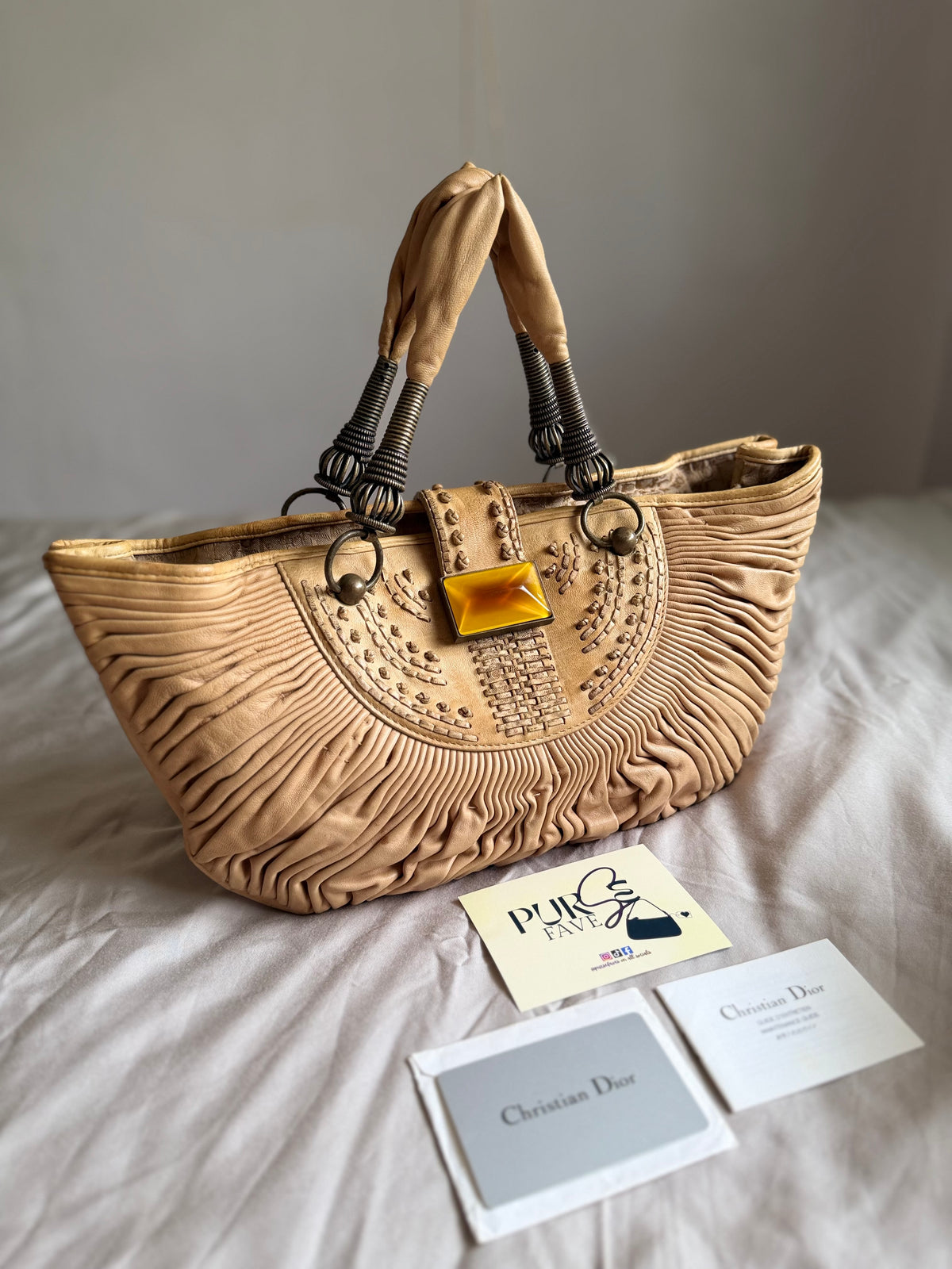 Dior x Sharon Stone Pleated Plisse