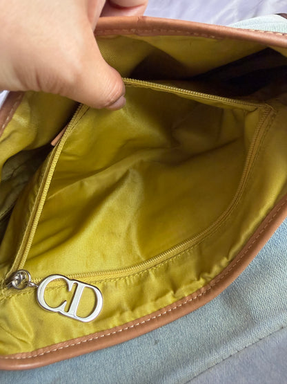 Authentic Vintage Christian Dior by John Galliano Double Saddle Denim Bag